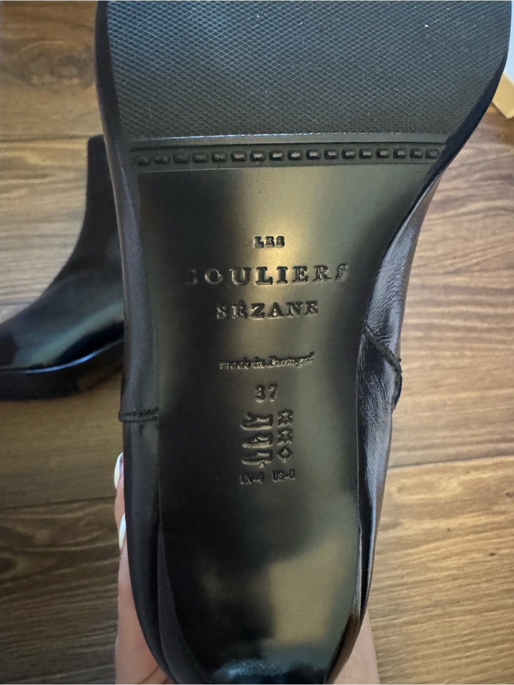 NWT Sézane Garance Patent Leather Black Ankle Boots - Picture 9 of 9